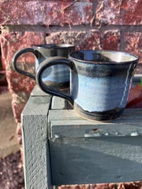 Image 2 of 220ml blue greeny grey mug