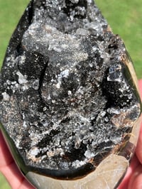 Image 5 of Septarian Nodule Polished Freeform With Calcite Inclusions| Madagascar #2892