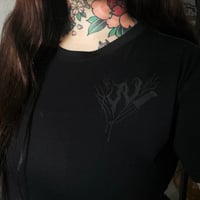 Image 2 of Fight like a Final Girl Crop - Black - Limited Run