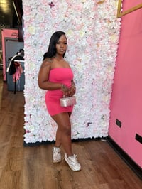 Image 2 of hot pink tube dress