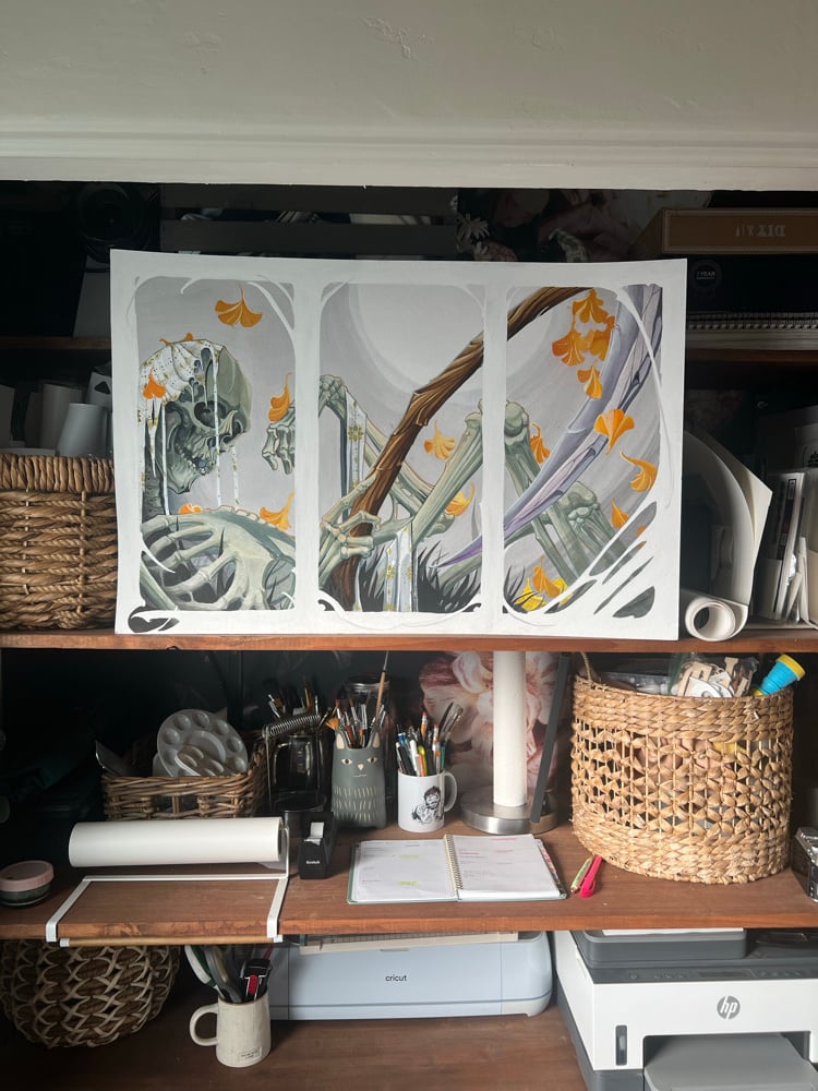 Image of ‘Awaiting” print on Canvas