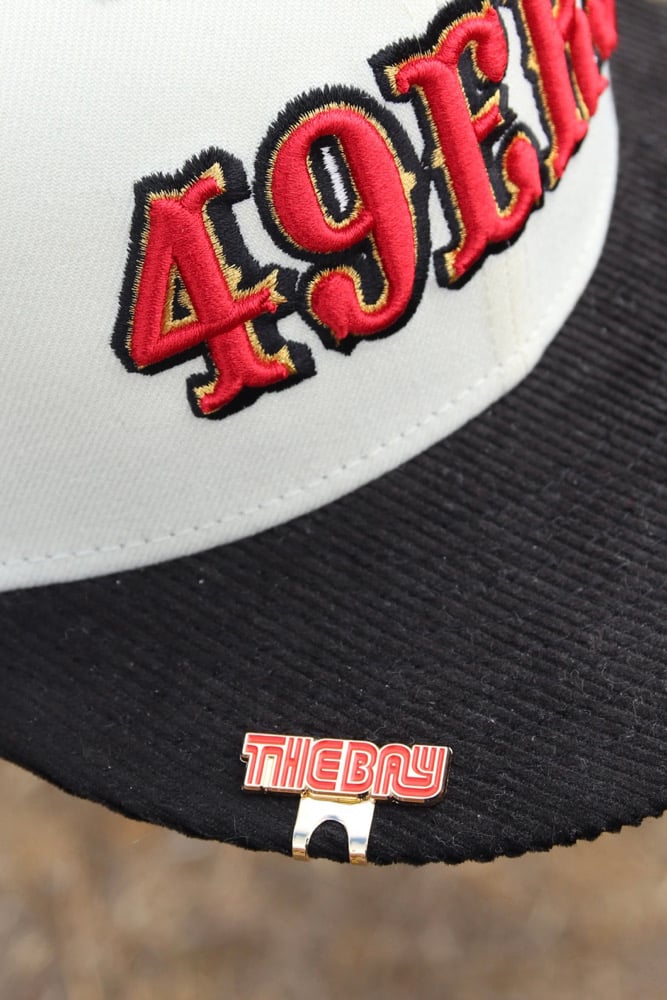 Image of Bay Muni Clip - Red/Gold