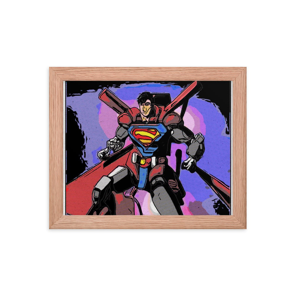 ZEN EXP - Robo-Superman Framed photo paper poster