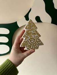 Image 1 of Ceramic Christmas Tree Small - Gold 