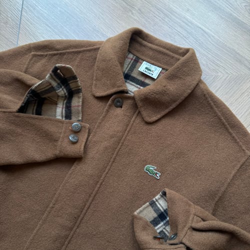Image of Lacoste Wool Harrington Jacket, Size Large
