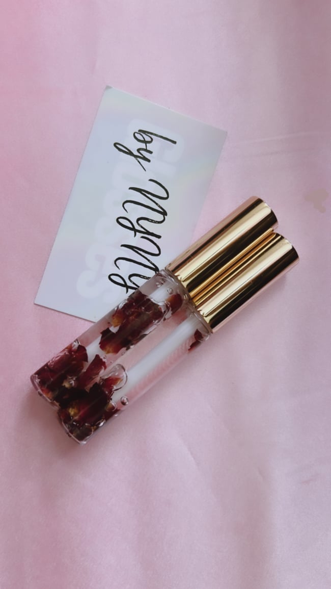 Peppermint rose lip gloss