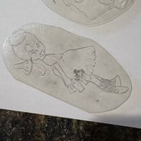 Image 4 of Doc Webb acetate stencils.