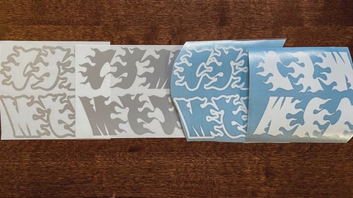 Image of Flame Monogram Mirrored Pairs