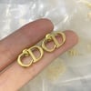 CD Gold plated Earrings 