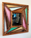 Refinished Vintage Wood-Framed Mirror