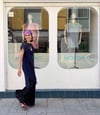 NAVY GUIPURE KAFTAN WITH TOGGLE