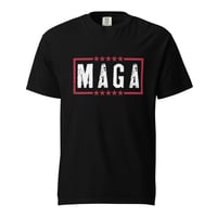 Image 3 of MAGA Distressed Dark Unisex garment-dyed heavyweight t-shirt