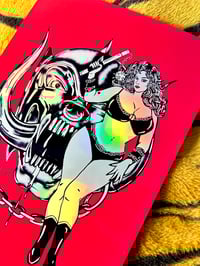 Image 4 of Framed Holographic Print - Motörbabe