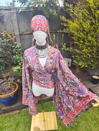 Image 14 of Pefkos co ord sarong set -autumnal pinks