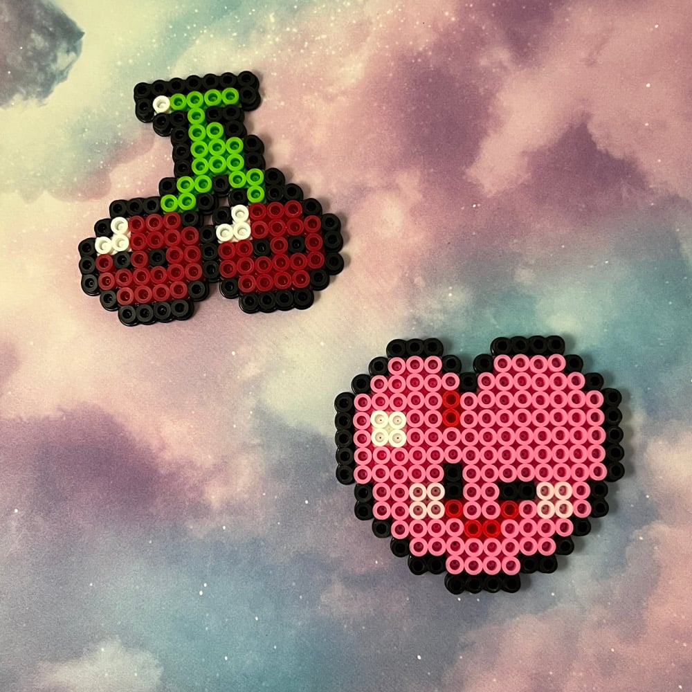 Image of Kawaii Perler Kandi Fridge Locker Magnet