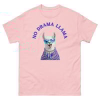 Image 7 of Unisex classic tee, No Drama Llama Funny Cute Llama with Sunglasses