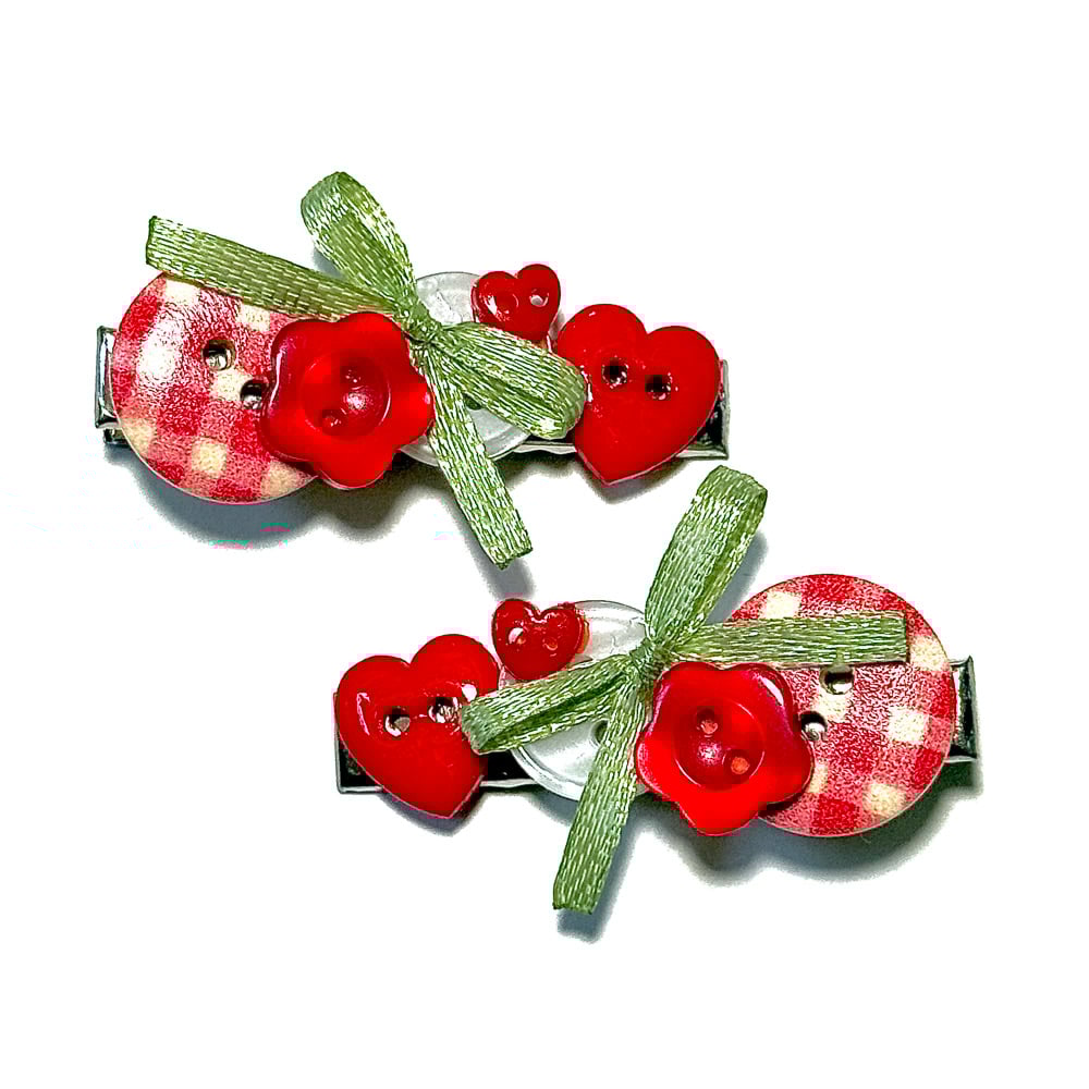 Image of Gingham Picnic Clips 