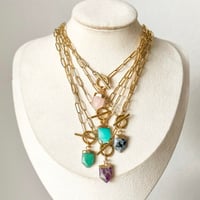 Image 1 of CRYSTAL TOGGLE NECKLACES