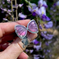 Image 1 of Pink Tourmaline Butterfly Ring~8.5/9