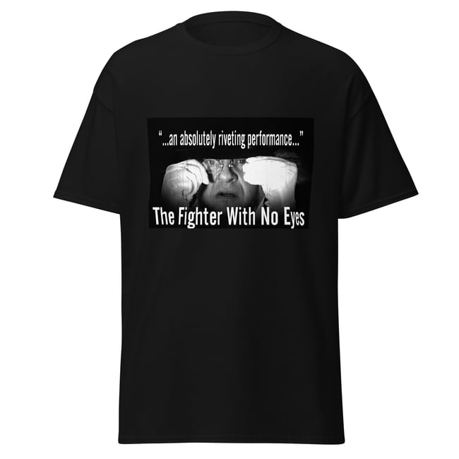 Fighter With No Eyes-Riveting Black Tee