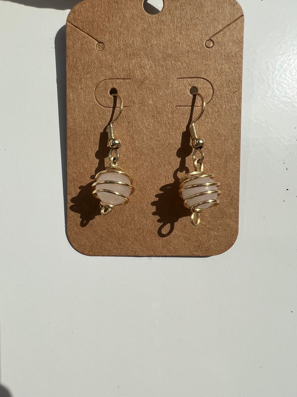 Image of Spiraled Gem Earrings 