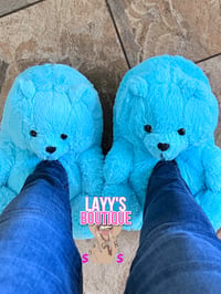 Image 1 of Teddy Bear Slippers 