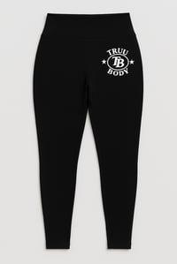 Image 1 of Truu Body High-Waisted Logo Leggings – Black (Women’s / Plus Size Available)