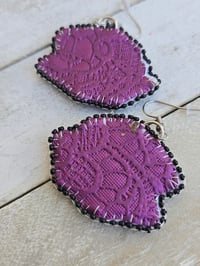 Image 3 of Neon Rose earrings 