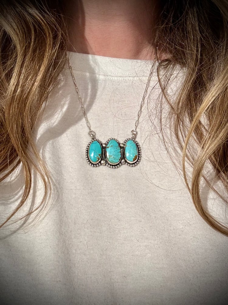 Image of Mine #8 Turquoise Bar necklace (5)