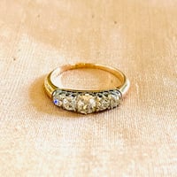 Image 3 of FIVE DIAMOND RING c.1910