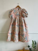 Puff Sleeve Patchwork Quilt Dress