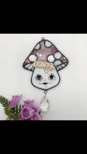 Iridescent Pink Miss Mushie Suncatcher 