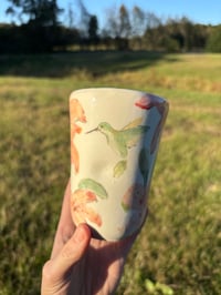 Image 15 of Tiger Lily Hummingbird to go cup