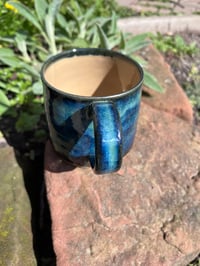 Image 1 of 320ml sea greens and blues mug
