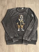 Image of Aggie Polo Bulldog Grey Acid Wash Fleece