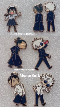 Image 2 of JJK Hidden Inventory Memes Enamel Pin Set [IN HANDS]