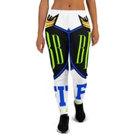 Image 2 of BOSSFITTED Neon Green and Blue Women's Joggers