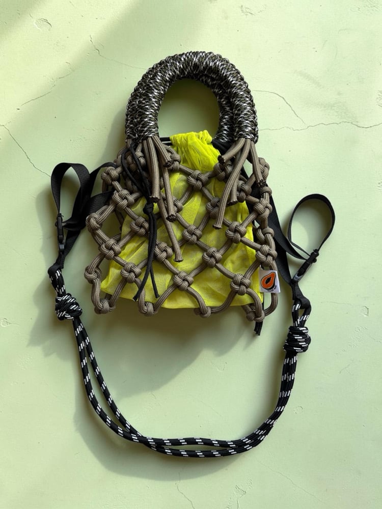 Image of Sunshine Bag- Khaki green/ lime