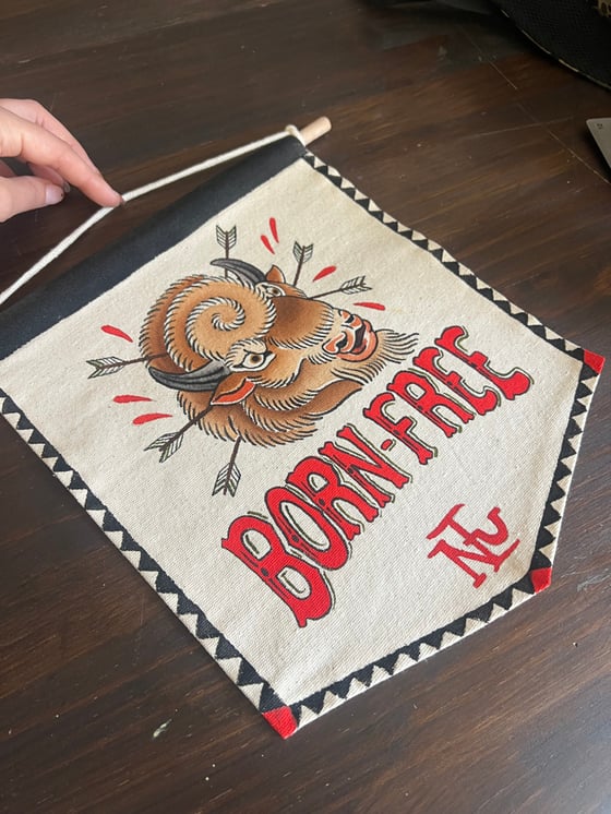 Image of Born Free Buffalo Mini Banner