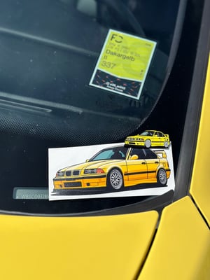 Image of KUWTB Kustoms E36 Sedan Decal Sticker