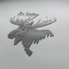Moose With Trees