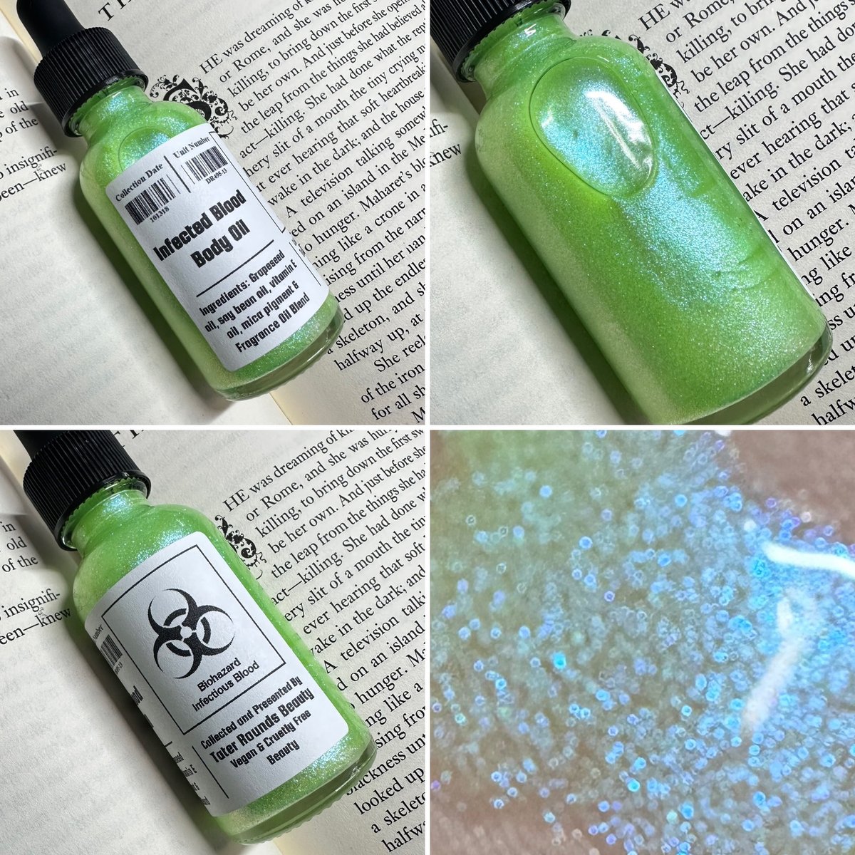 Image of Infected Blood - Shimmer Body Oil Drops - Mixing Highlighting Drops