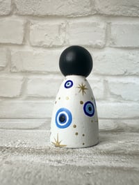 Image 3 of Evil Eye Themed Peg Doll