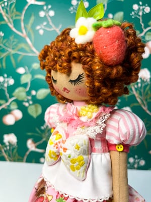 Image of RESERVED FOR GRIETJE Small Art Doll Strawberry