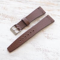 Image 2 of 19mm Corfam Style Pigskin - Mid Brown