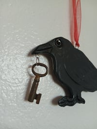 Image 3 of Crow with Antique Key