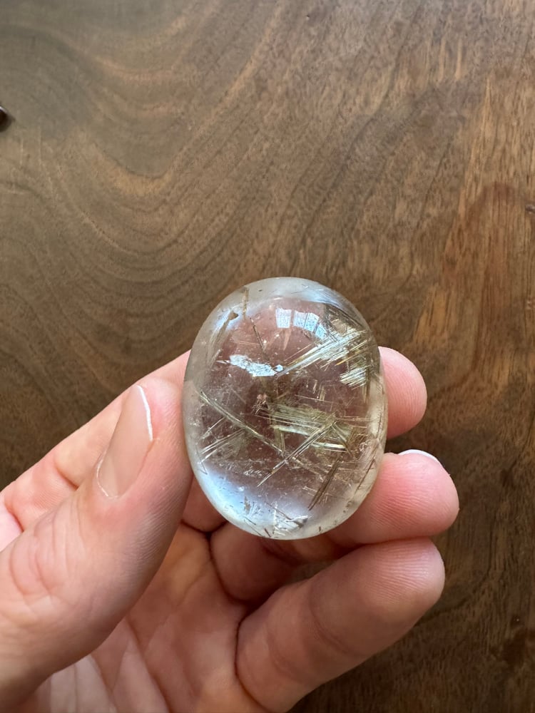 Image of Rutilated Quartz Cabachon 