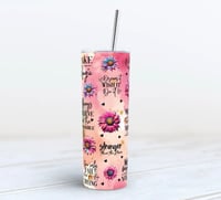 Image 2 of Positive Affirmation 20oz Tumbler Pink