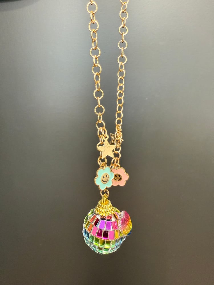 Image of Disco ball car charm 