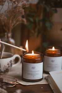 Dark Plum and sandalwood candle 